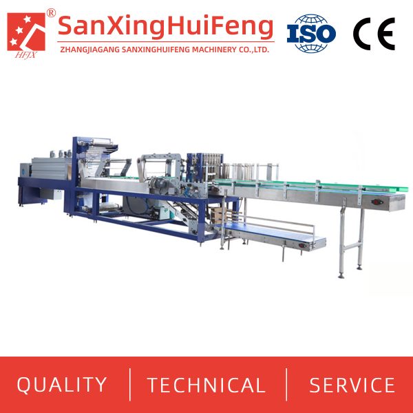 Automatic Linear Type Film Shrink Wrapping Machine With Half Tray